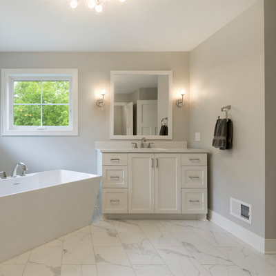 Modern Luxury American Lacquer Bathroom Furniture Shaker Style Bathroom Vanity White Bathroom Cabinets