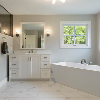 Modern Luxury American Lacquer Bathroom Furniture Shaker Style Bathroom Vanity White Bathroom Cabinets
